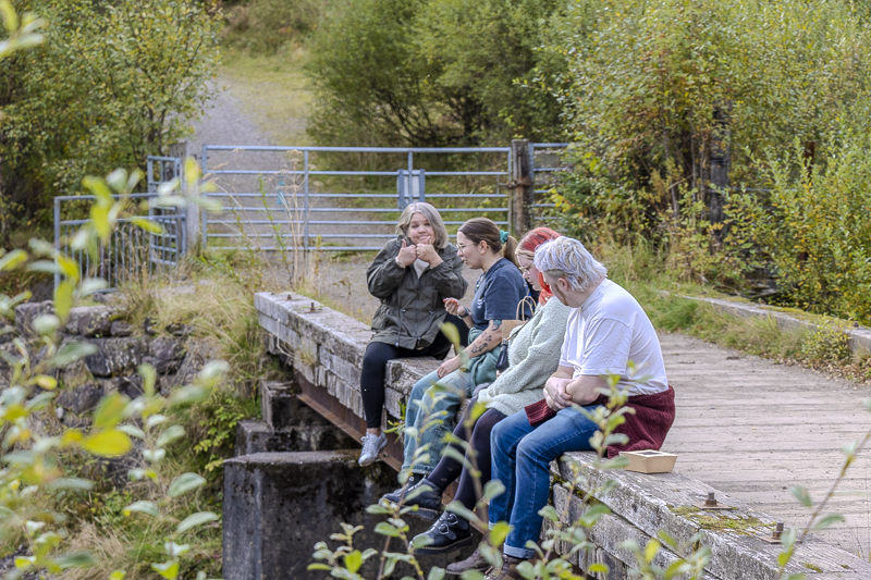 Family on the Bridge