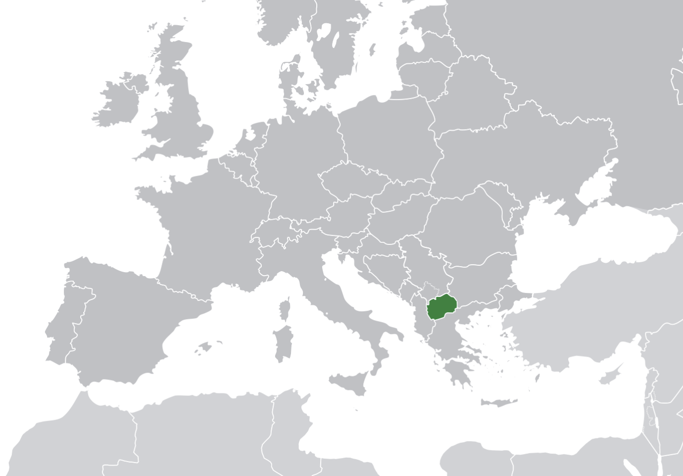 North Macedonia Location